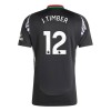 Maglia ufficiale Arsenal J. Timber 12 Trasferta 2024-25 per Uomo